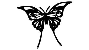 Butterfly Laser Cut Out Wall Décor Silhouette Metal Sign 15.5x18