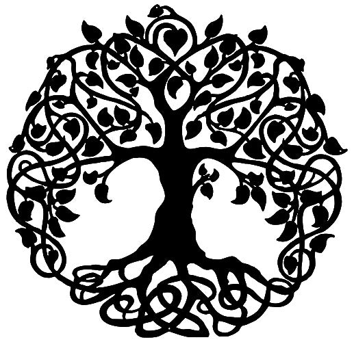 Tree Of Life Cut Out Wall Décor Silhouette Metal Sign 29x29.5
