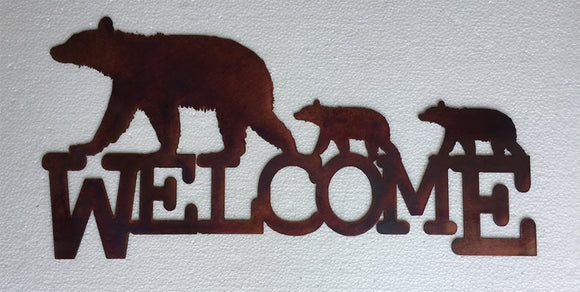 BEAR CUBS WELCOME SIGN