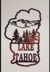 LAKE TAHOE METAL SIGN