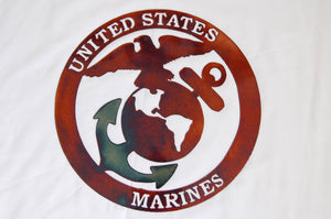 US Marines Metal Sign
