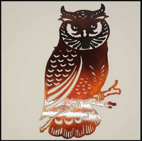 Owl Metal Sign
