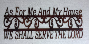 SERVE THE LORD Copper Sign